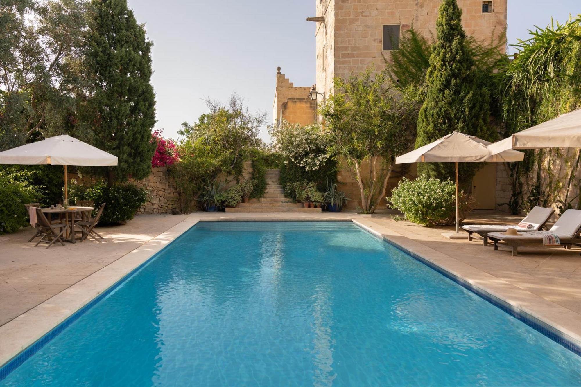 Casa San Rocco - Luxurious Grand 18Th C. Palace With Gardens & Pool Hal Ghaxiak Exteriör bild